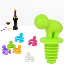 Wine Stopper and Cup Holder Companion