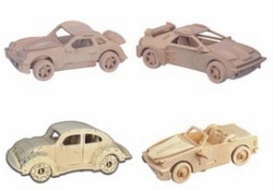 3D Wooden Car Puzzle