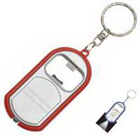 Flashlight and Bottle Opener Keychain