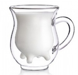 Double Walled Milk Cup With Handle