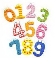 Educational Message Fridge Magnets- Number