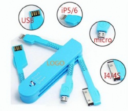 Three-in-One Swiss Army USB Charger/Cable