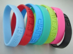 Silicon rubber bracelets